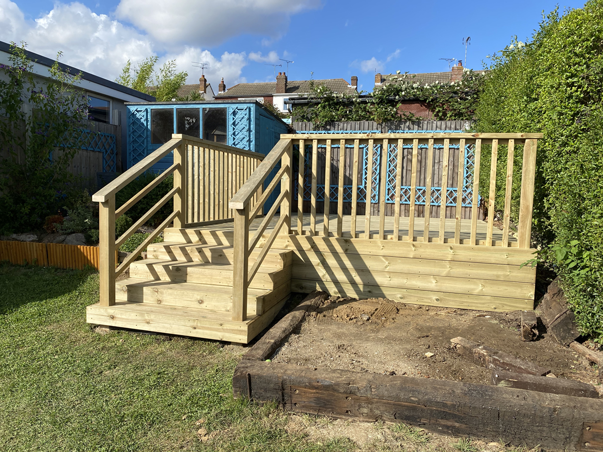 raised decking
