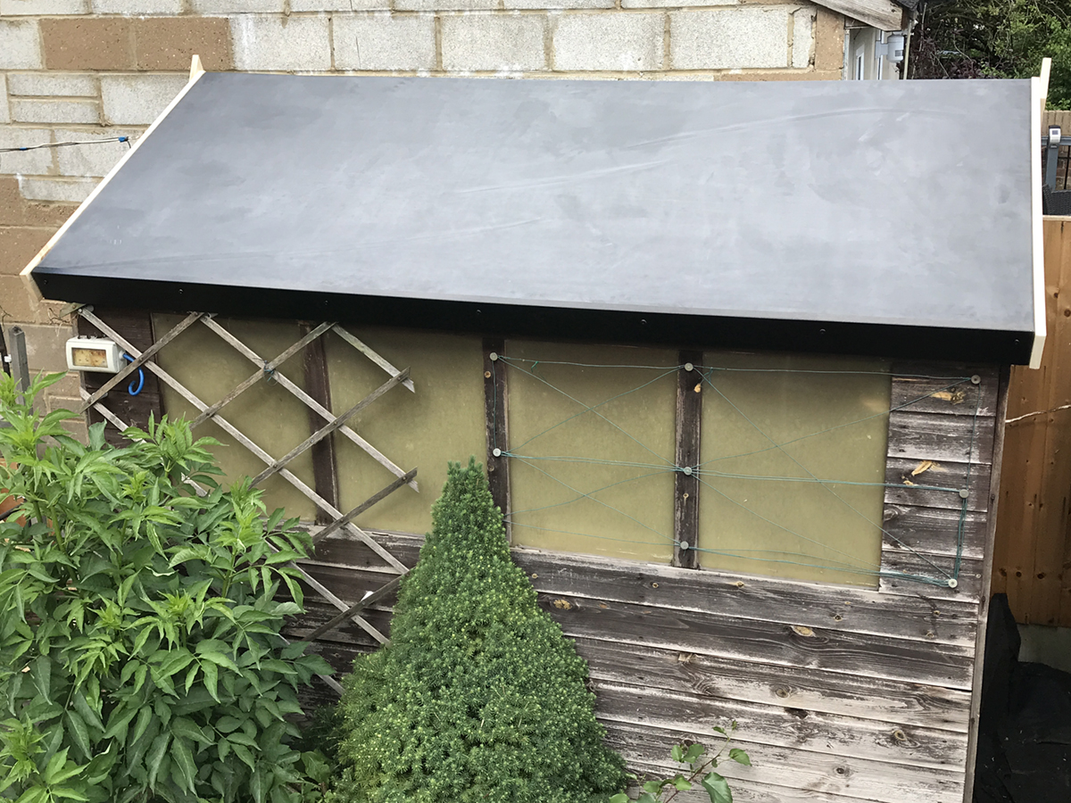 EPDM RUBBER ROOF – STORAGE SHED