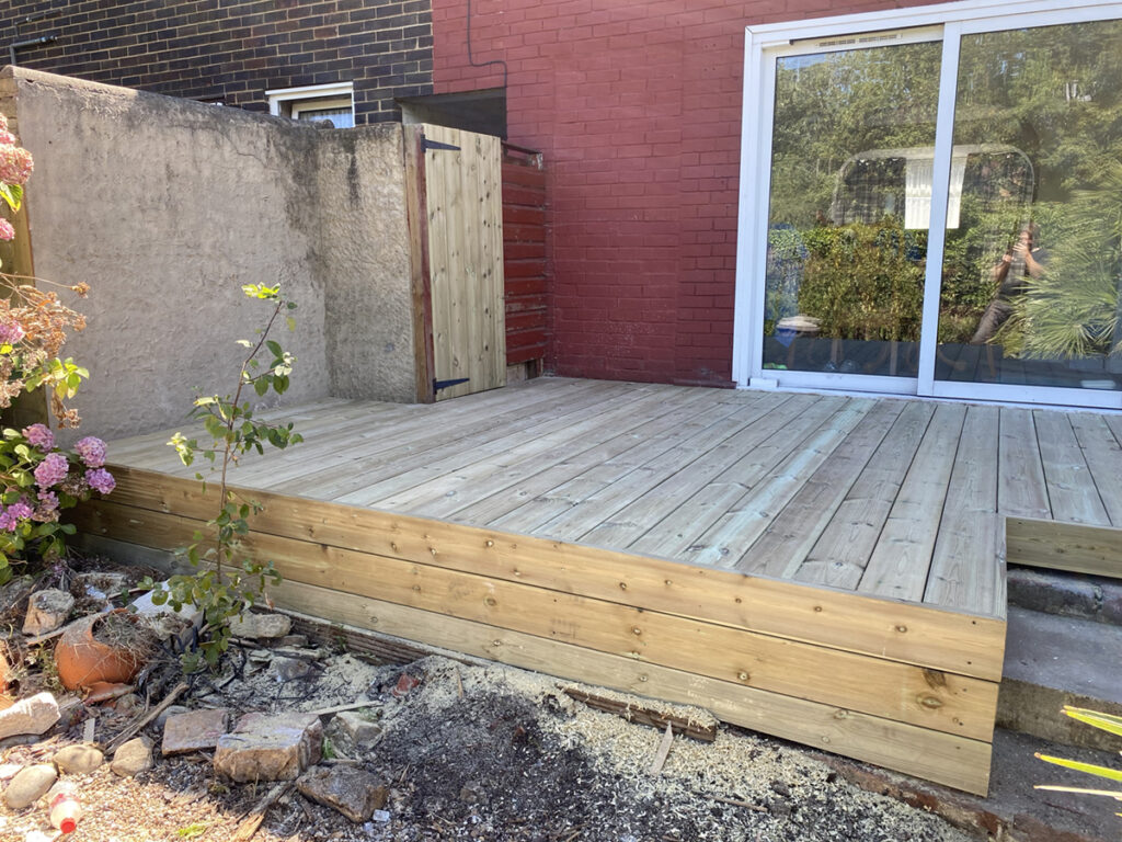 raised decking