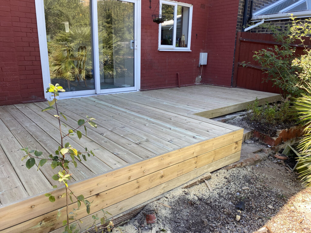 raised decking